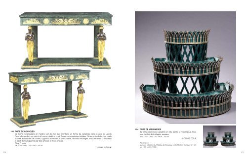 Mobilier et objets d'art des 18e et 19e siècles - Tajan