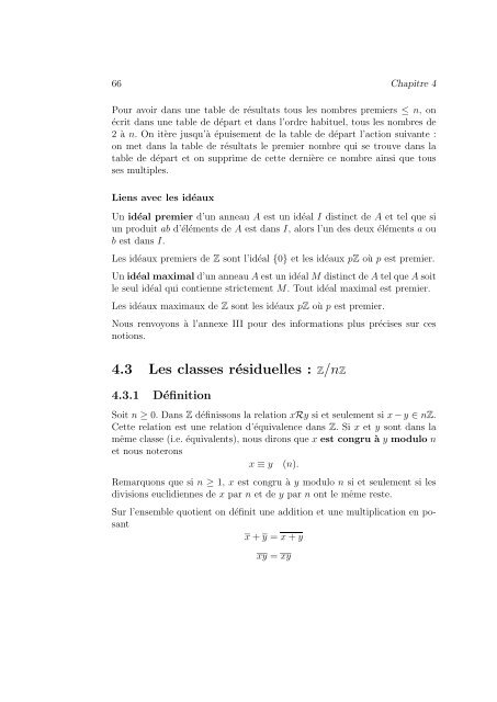 Cours et activités en arithmétique pour les classes ... - Robert Rolland