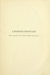 James Guillaume, L'internationale, Tome I - Éditions Entremonde