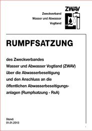 RUMPFSATZUNG - Zweckverband Wasser und Abwasser Vogtland