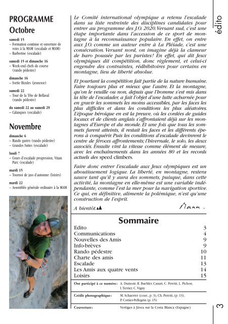 bulletin - Les Amis montagnards de Genève