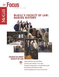 McGILL'S FACULTY OF LAW: MAKING HISTORY - Publications ...