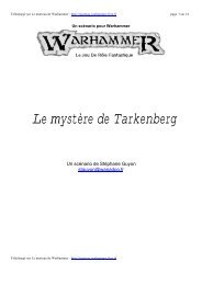 Le mystère de Tarkenberg - Le Marteau de warhammer. - Free