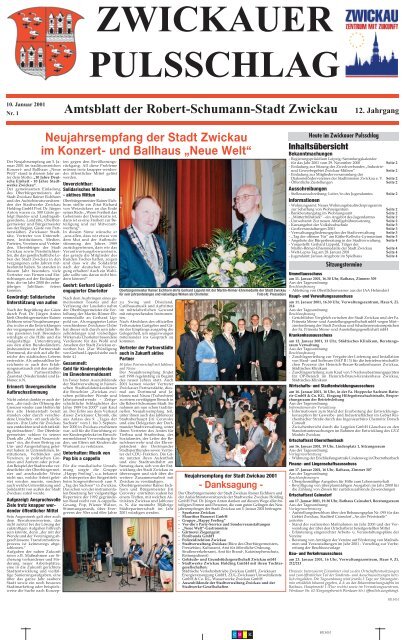 Amtsblatt Nr. 01 vom 10.01.2001 (*.pdf, 988 KB) - Stadt Zwickau