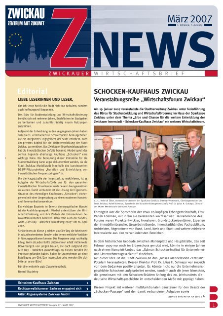 Wirtschaftsbrief 03/2007 - Stadt Zwickau