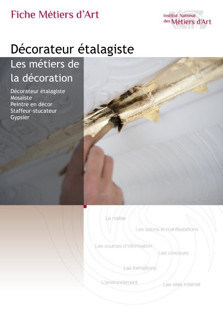 Fiche métier décorateur-étalagiste Télécharger au format PDF