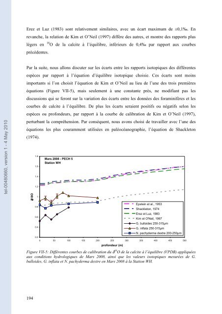 Ecologie des foraminifères planctoniques du golfe de Gascogne ...