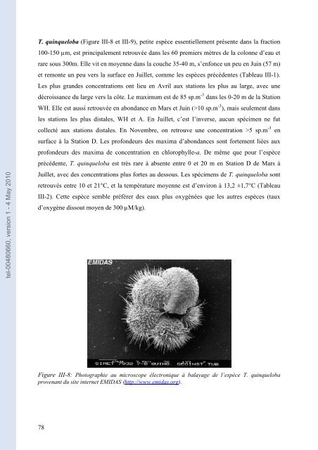 Ecologie des foraminifères planctoniques du golfe de Gascogne ...