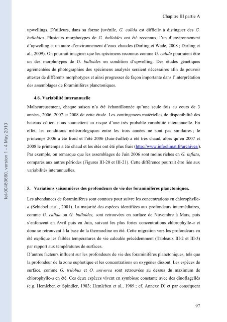 Ecologie des foraminifères planctoniques du golfe de Gascogne ...