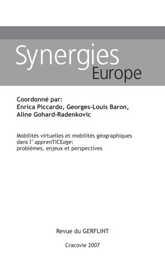 Synergies - Université de Franche-Comté