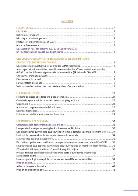 Les patients en service de soins infirmiers à domicile (SSIAD)