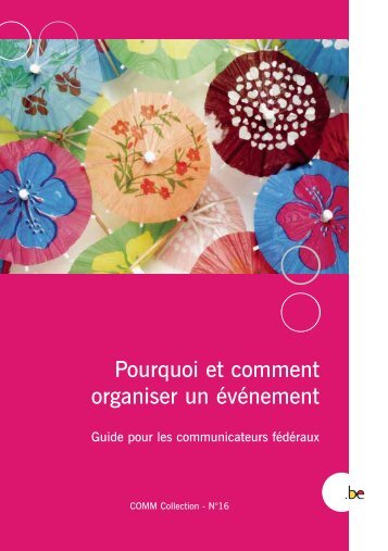 COMM Collection 16 Pourquoi et comment ... - Fedweb - Belgium