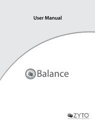 balance 5.0 users manual - Zyto
