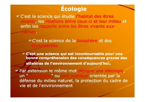 Écologie appliquée