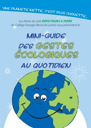 mini guide sur les gestes écologiques - Collège Georges Besse