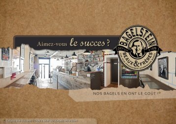 Plaquette Franchise Bagelstein