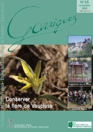 Conserver la flore de Vaucluse - Conservatoire d'espaces naturels ...