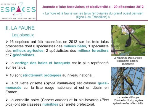 Journée « Talus ferroviaires et biodiversité » - 20 ... - Natureparif