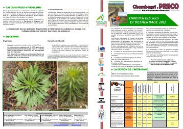 MARS 2012 PRECO Désherbage .pub - Chambre d'agriculture de l ...