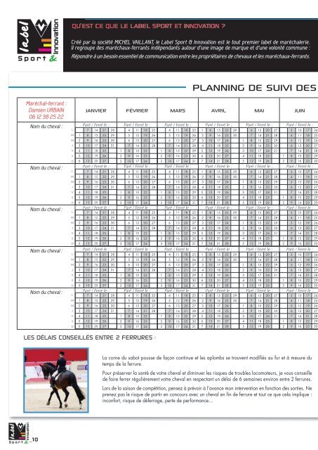 Document à télécharger : catalogue maréchalerie Damien Urbain