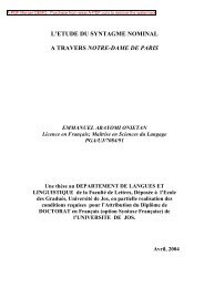 l'etude du syntagme nominal a travers notre-dame de paris