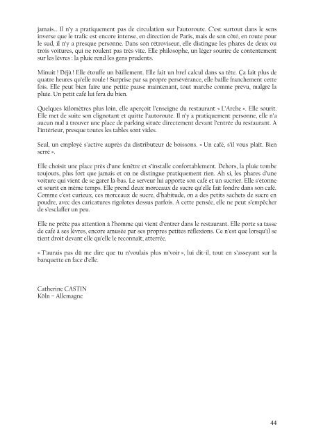 Recueil des textes primés 2010 - Encres Vives