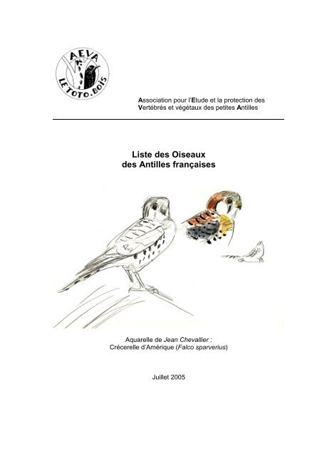 Liste Des Oiseaux De Guadeloupe Et Martinique