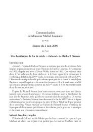 Communication de Monsieur Michel Laxenaire Séance du 2 juin ...