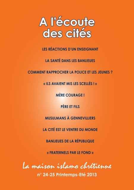 A l'écoute des cités - Le blog de Patrice Leclerc