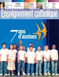 eca 315 juin 2007 - Enseignement Catholique