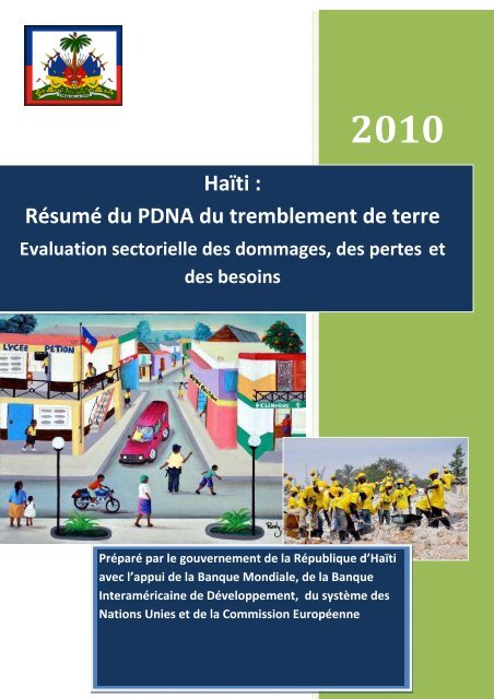 SEISME EN HAITI RAPPORT PDNA