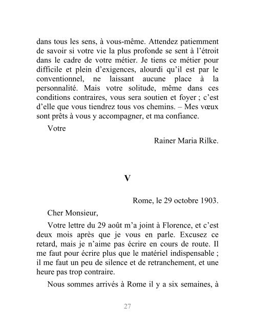 Lettres à un jeune poète. Rainer Maria Rilke - Domain Default page