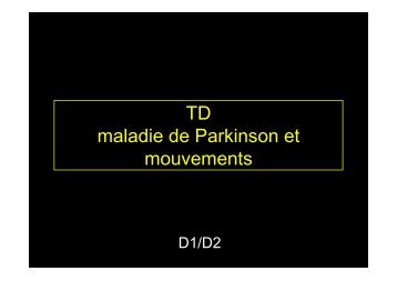 TD maladie de Parkinson et mouvements
