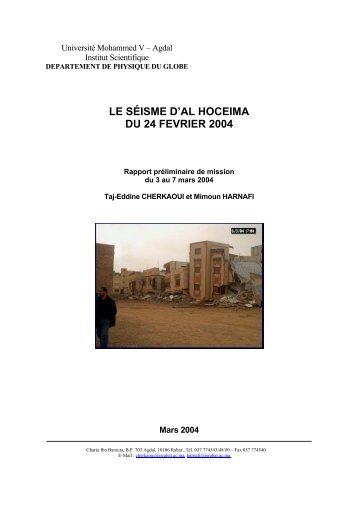 LE SÉISME D'AL HOCEIMA DU 24 FEVRIER 2004 - Free