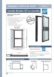 Tarentelle Monobloc AEV sur paumelles - Decayeux