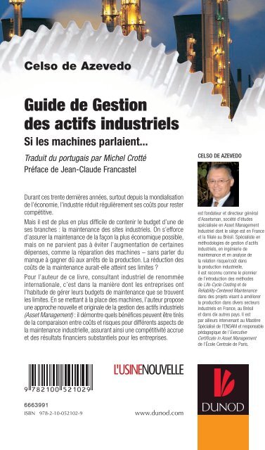 GUIDE DE GESTION DES ACTIFS INDUSTRIELS - Dunod