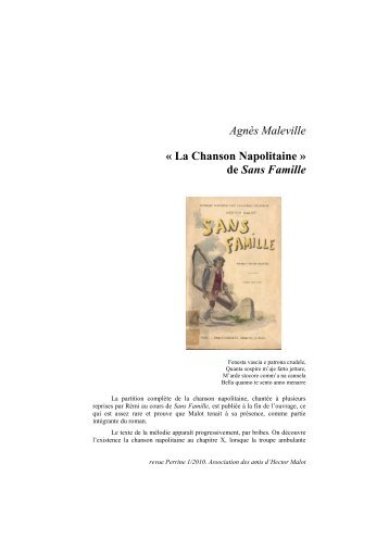 La Chanson Napolitaine » Sans Famille - Hector Malot