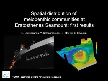 Spatial Distribution of meiobenthic communities in Eratosthenes ...