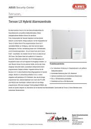 Terxon LX Hybrid Alarmzentrale - SIPEKO Sicherheitstechnik