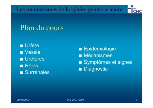 Les traumatismes de la sphère génito-urinaire - UCL Imaging