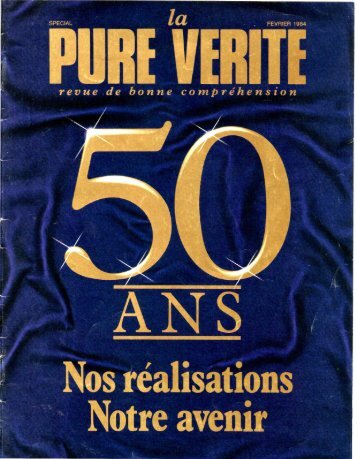 Pure Verite 1984 (No 02) Fev - Herbert W. Armstrong Library and ...