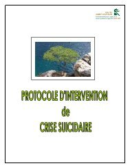 protocole d'intervention de crise suicidaire - acrdq