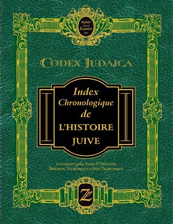 de L'HISTOIRE JUIVE - Codex Judaica Chronological Index of ...