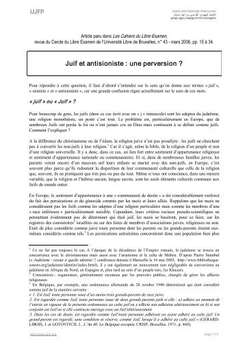 Juif et antisioniste : une perversion ? - Indymedia Nantes