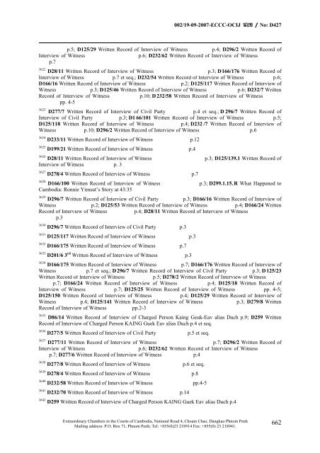 ORDONNANCE DE CLÔTURE