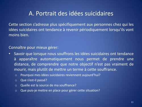 Une boîte à outils pour faire face à mes idées suicidaires - Revivre