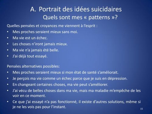 Une boîte à outils pour faire face à mes idées suicidaires - Revivre