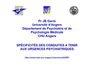 Pr Garre Urgences psychiatriques - Psychiatrie adulte et ...