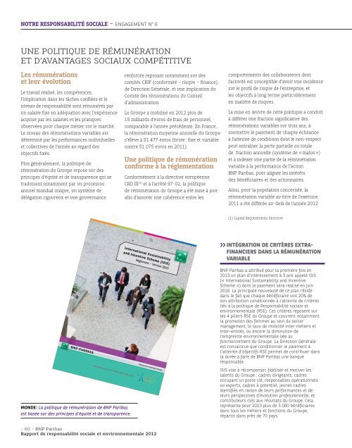 Rapport RSE - BNP Paribas