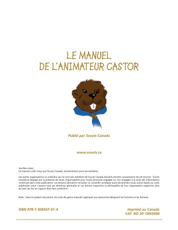 le manuel de l'animateur castor - Scouts Canada